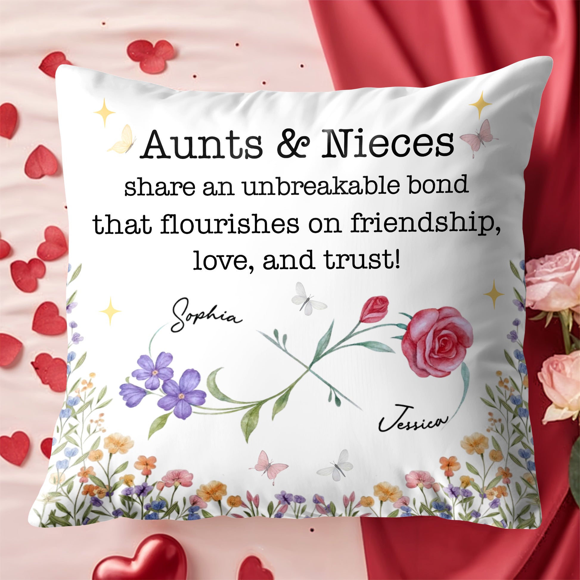 Aunts & Nieces Share An Unbreakable Bond, Flowers & Butterflies
