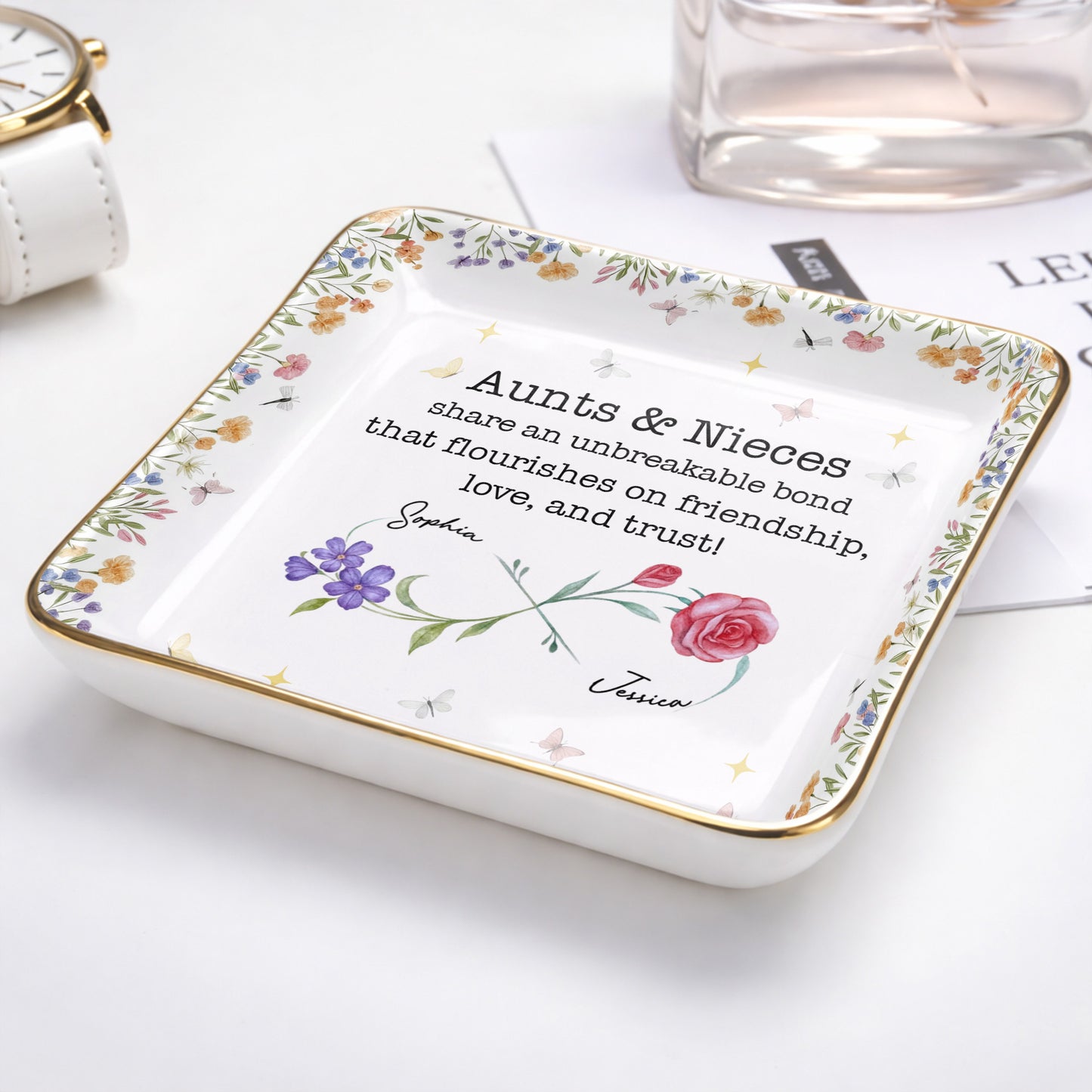 Aunts & Nieces Share An Unbreakable Bond, Flowers And Butterflies