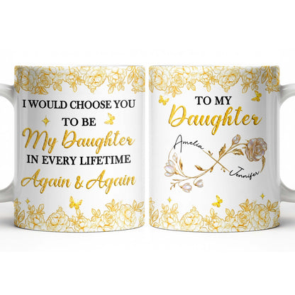 Choose You To Be My Daughter In Every Lifetime, Flowers, Butterflies