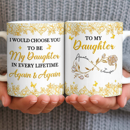 Choose You To Be My Daughter In Every Lifetime, Flowers, Butterflies