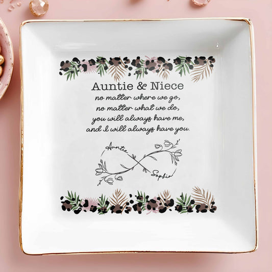 Auntie & Niece Always Together With Flowers And Branches