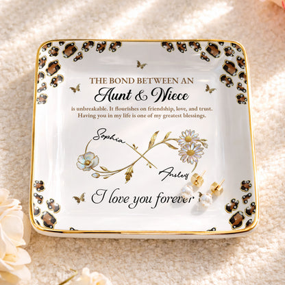 The Bond Between An Aunt & Niece, Flowers And Butterflies