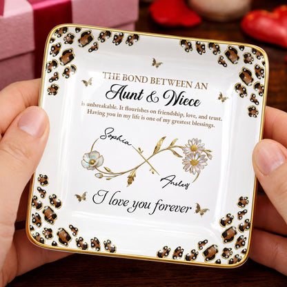 The Bond Between An Aunt & Niece, Flowers And Butterflies