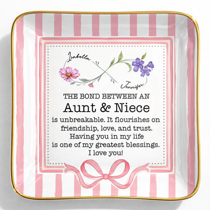 The Bond Between An Aunt & Niece, Flowers & Ribbon Decor