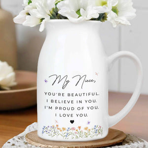 You're Beautiful, Believe In You, Flowers Heart Design