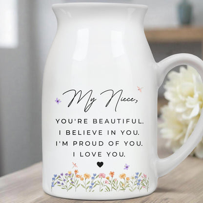 You're Beautiful, Believe In You, Flowers Heart Design