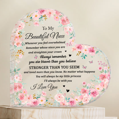 To My Beautiful Niece, Flowers And Butterflies