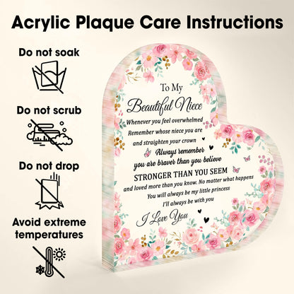 To My Beautiful Niece, Flowers And Butterflies