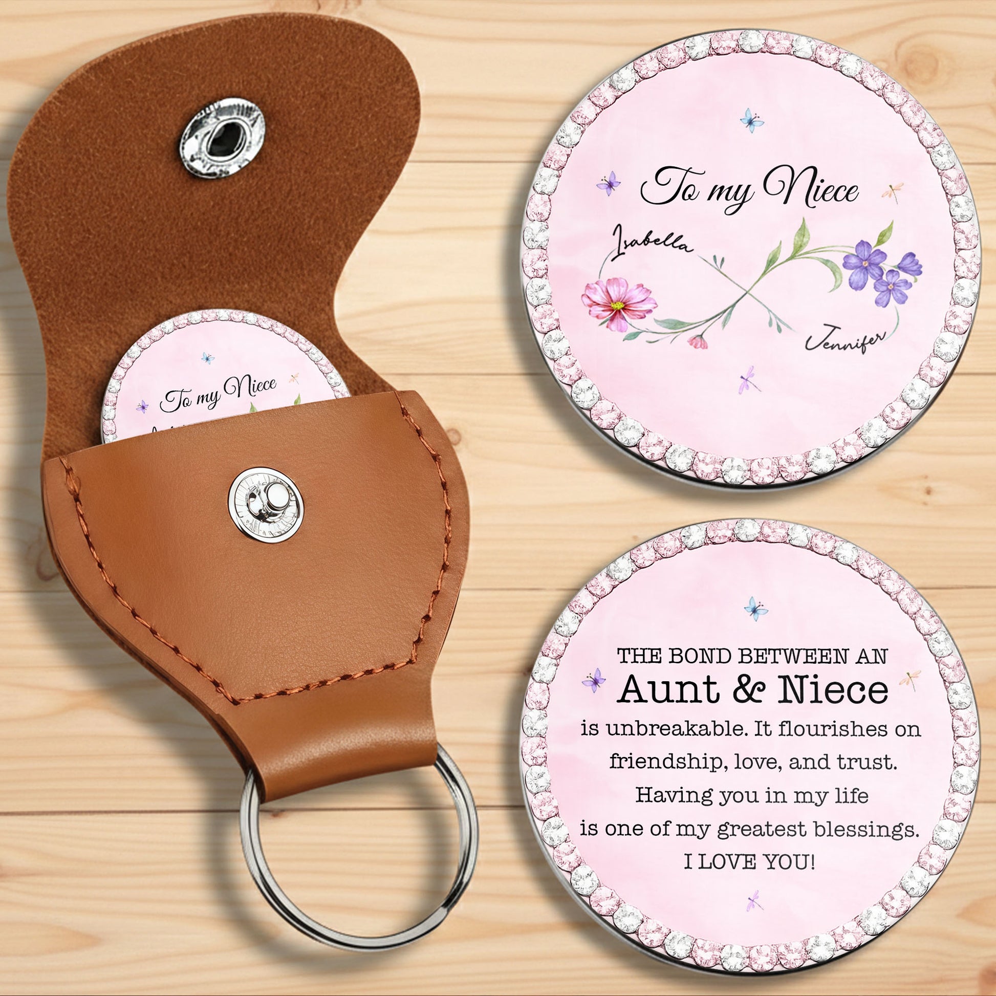 To My Niece The Bond Between An Aunt And Niece Infinity Flower