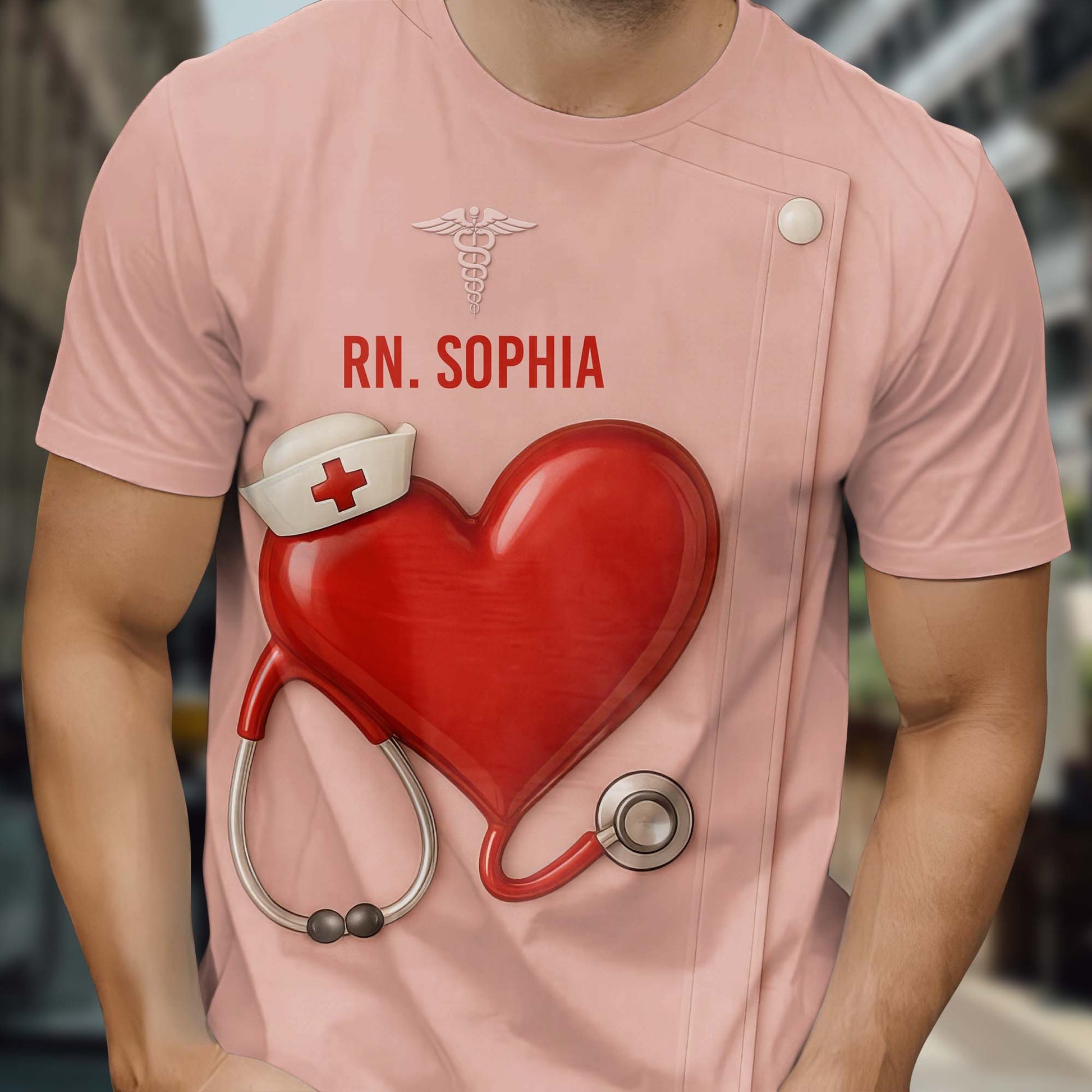 Stethoscope, Hat, and Heart Design, Perfect For Any Proud Nurse