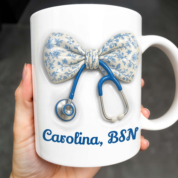 Celebrate Those Who Care, Floral Bow and Stethoscope