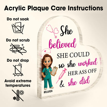 She Believed She Could So She Worked Her Ass Off & She Did, Nurse and Medical Tools