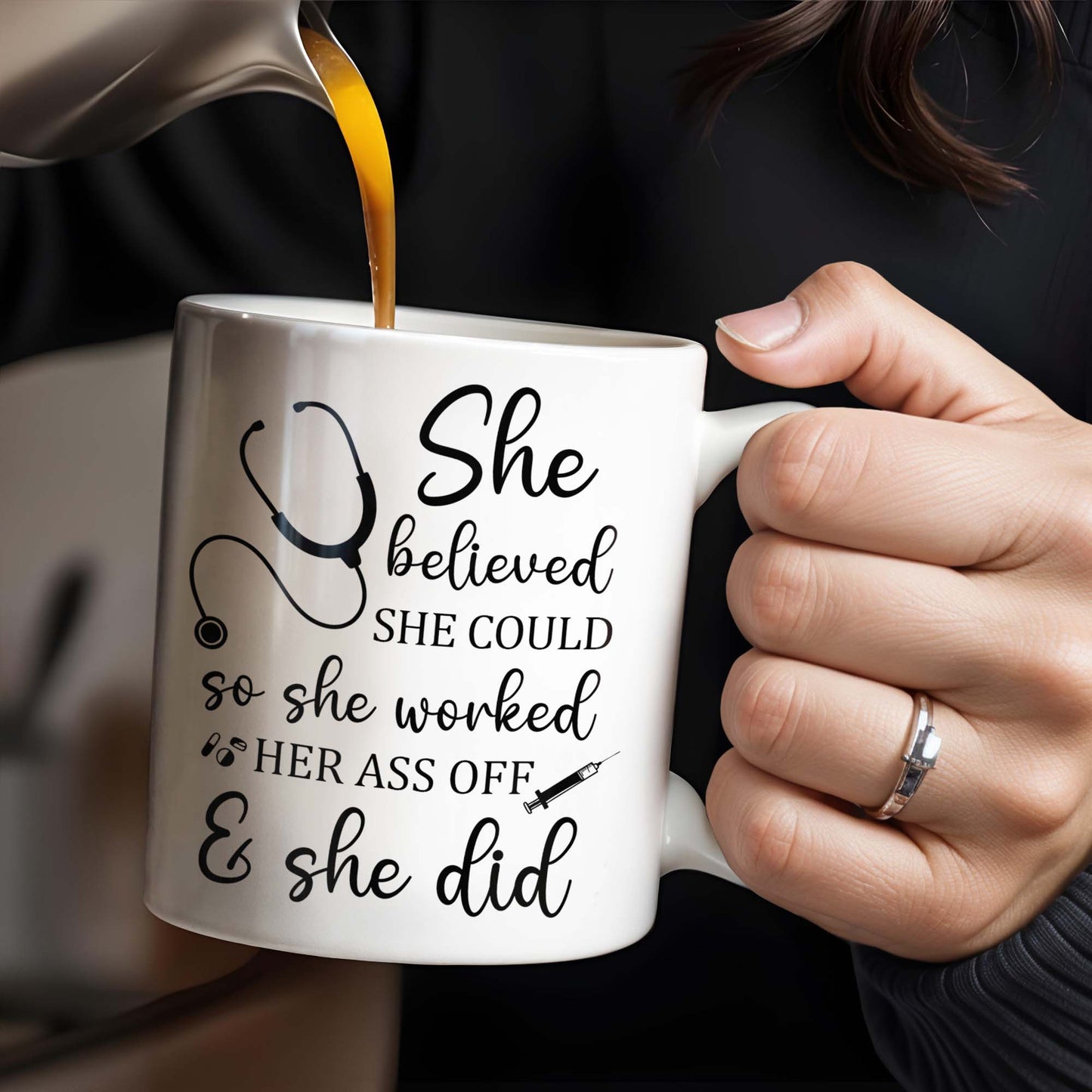 She Believed She Could So She Worked Her Ass Off & She Did, Stethoscope