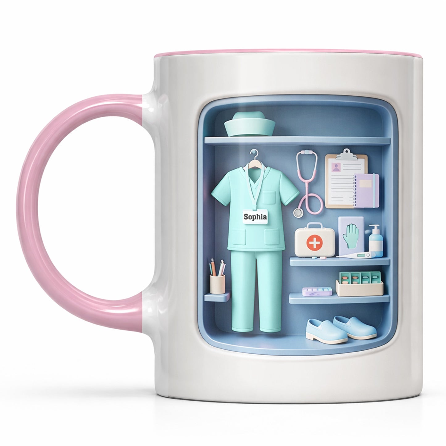 Dedicated To The Life Of A Healthcare Hero With Scrubs And Stethoscope