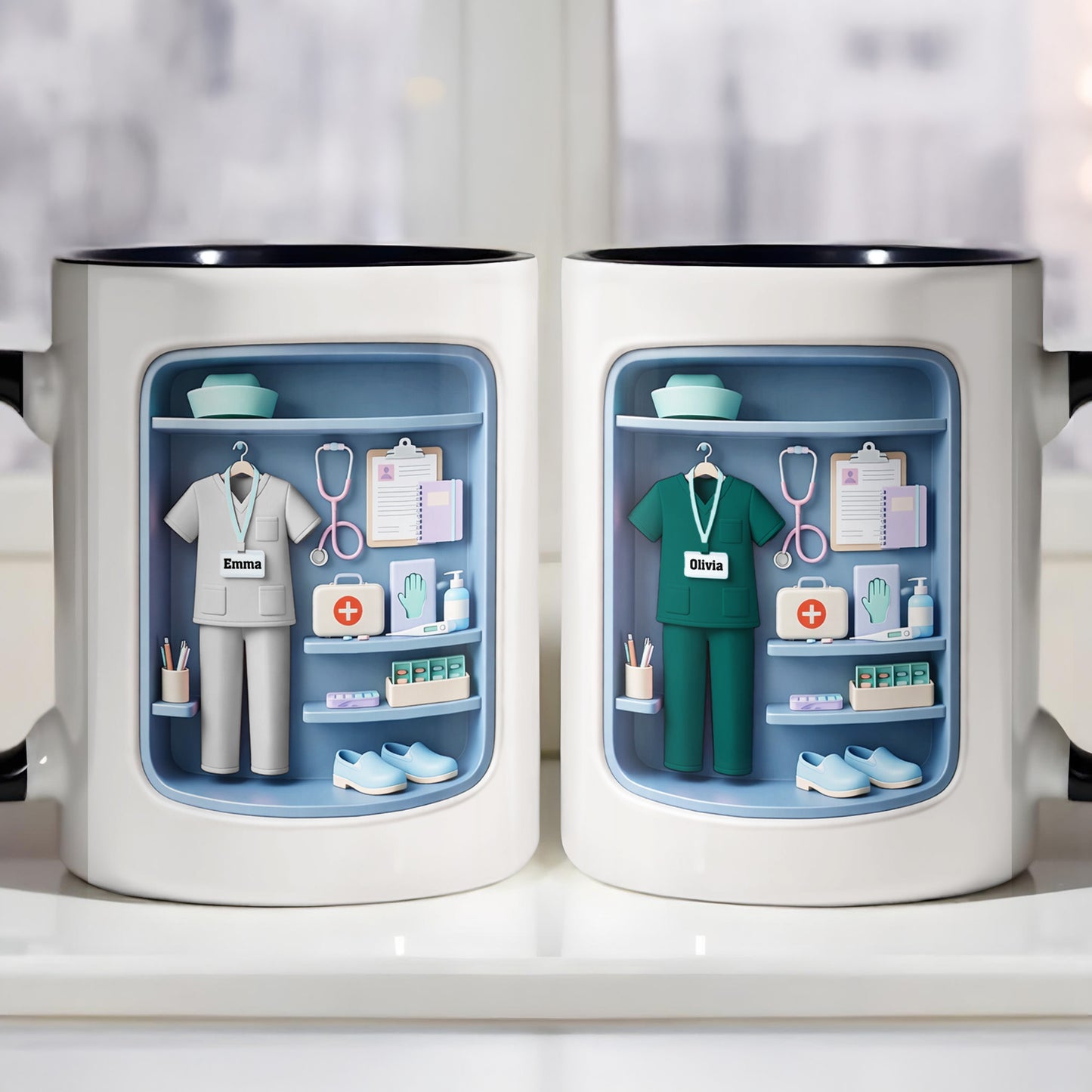 Dedicated To The Life Of A Healthcare Hero With Scrubs And Stethoscope