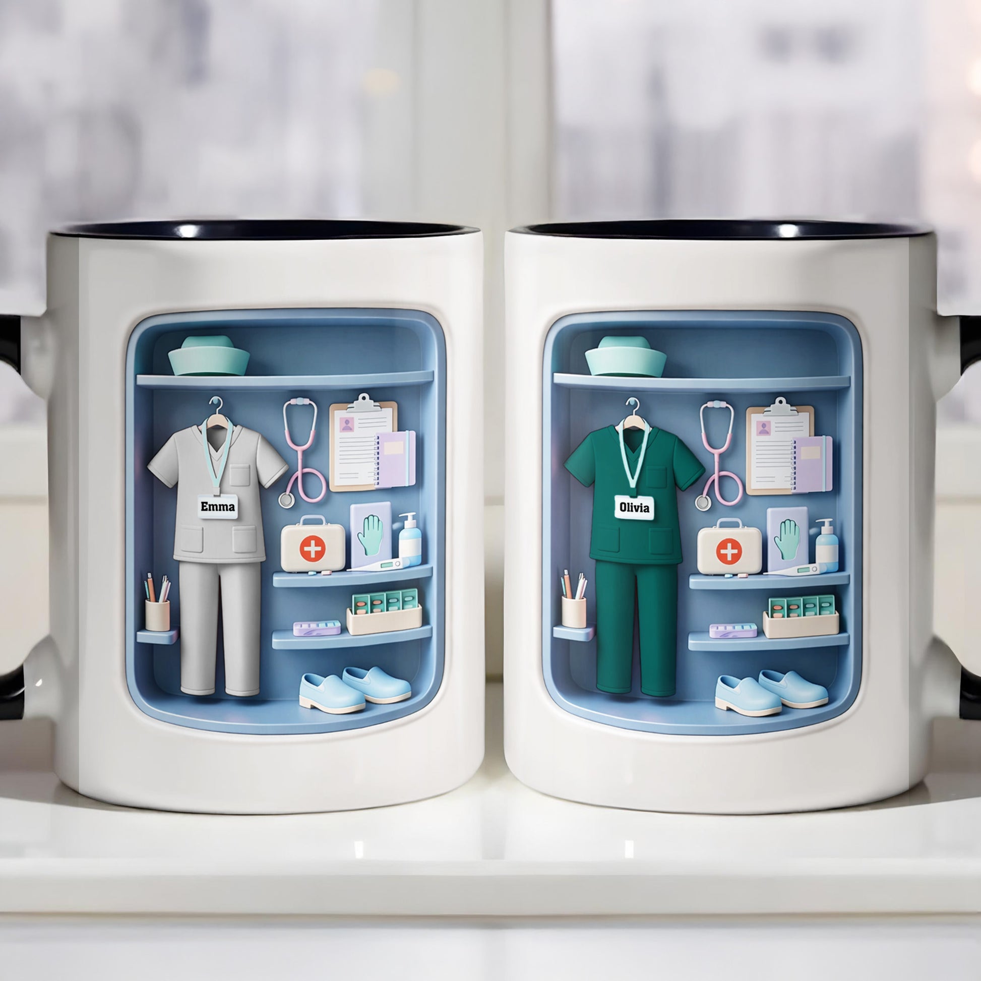 Dedicated To The Life Of A Healthcare Hero With Scrubs And Stethoscope