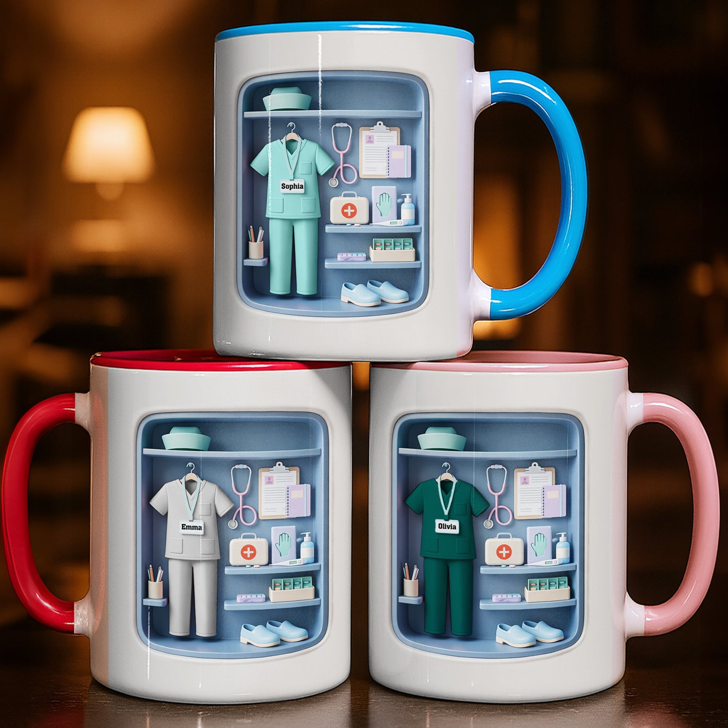 Dedicated To The Life Of A Healthcare Hero With Scrubs And Stethoscope