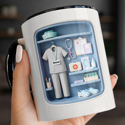 Dedicated To The Life Of A Healthcare Hero With Scrubs And Stethoscope