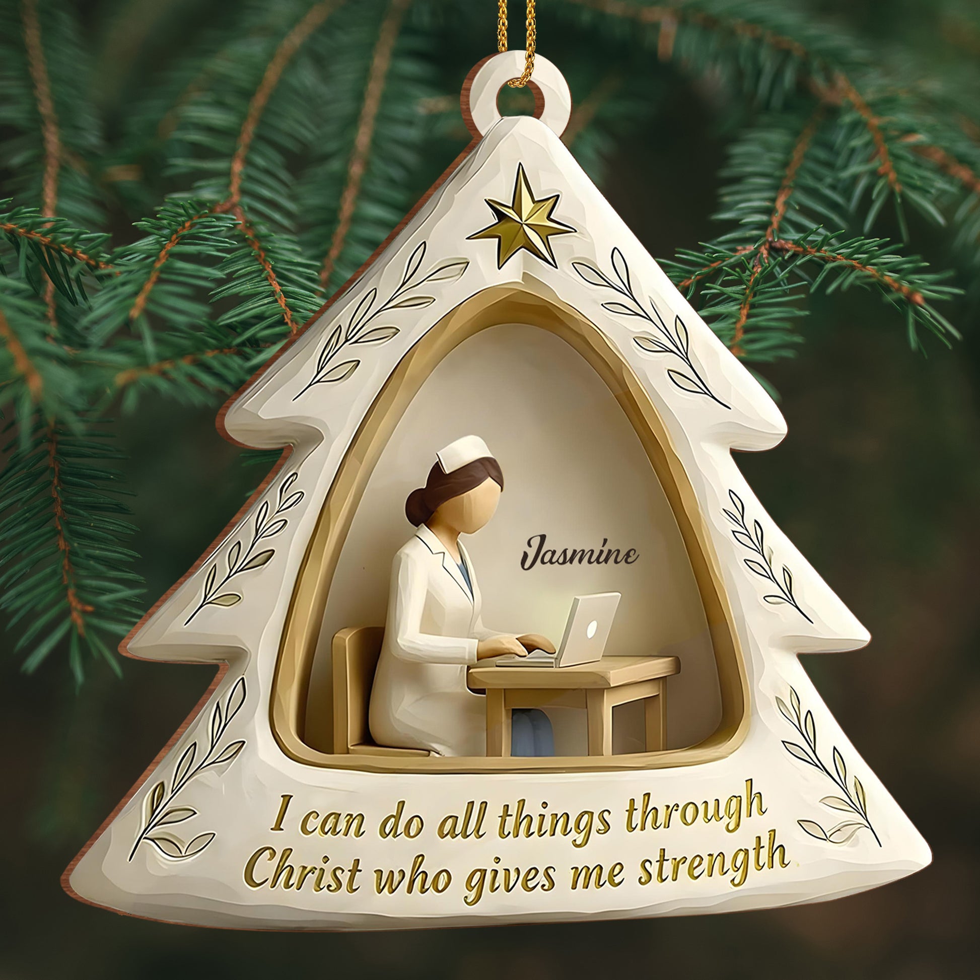 I Can Do All Things Through Christ, Star and Nurse Design