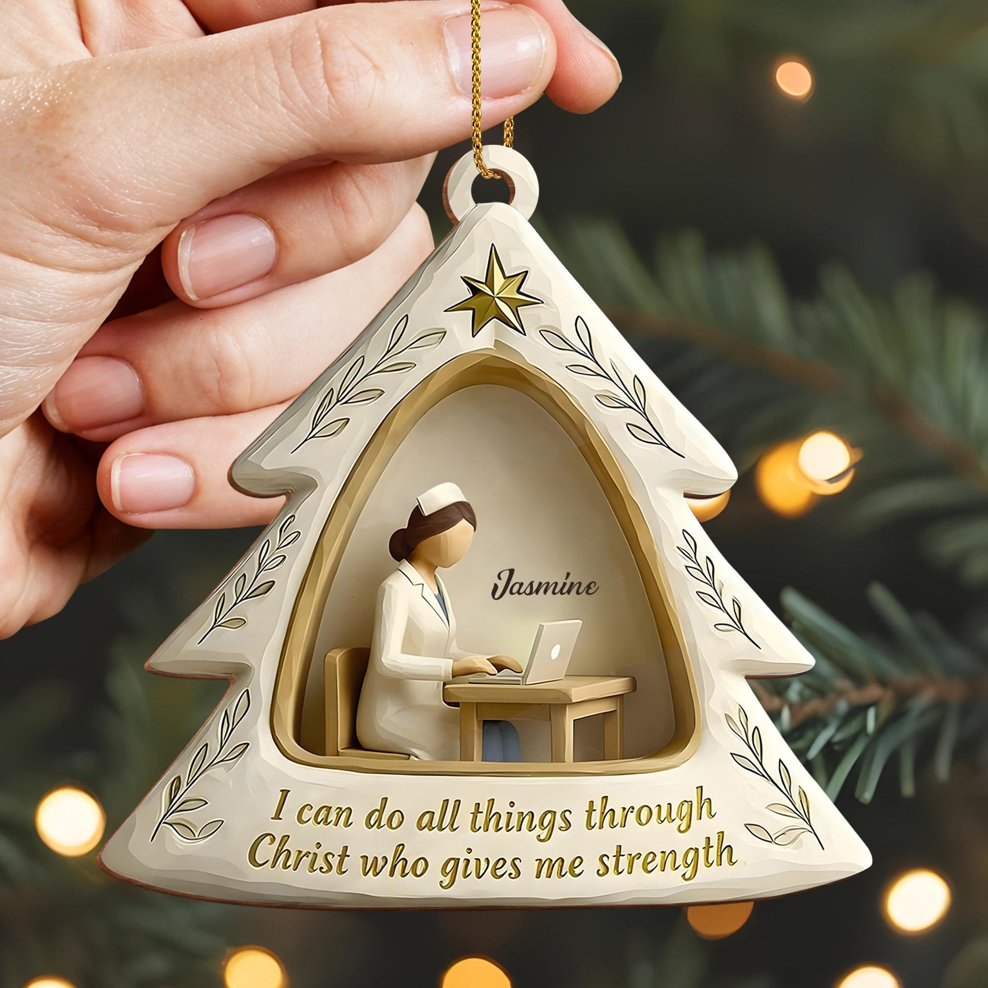 I Can Do All Things Through Christ, Star and Nurse Design