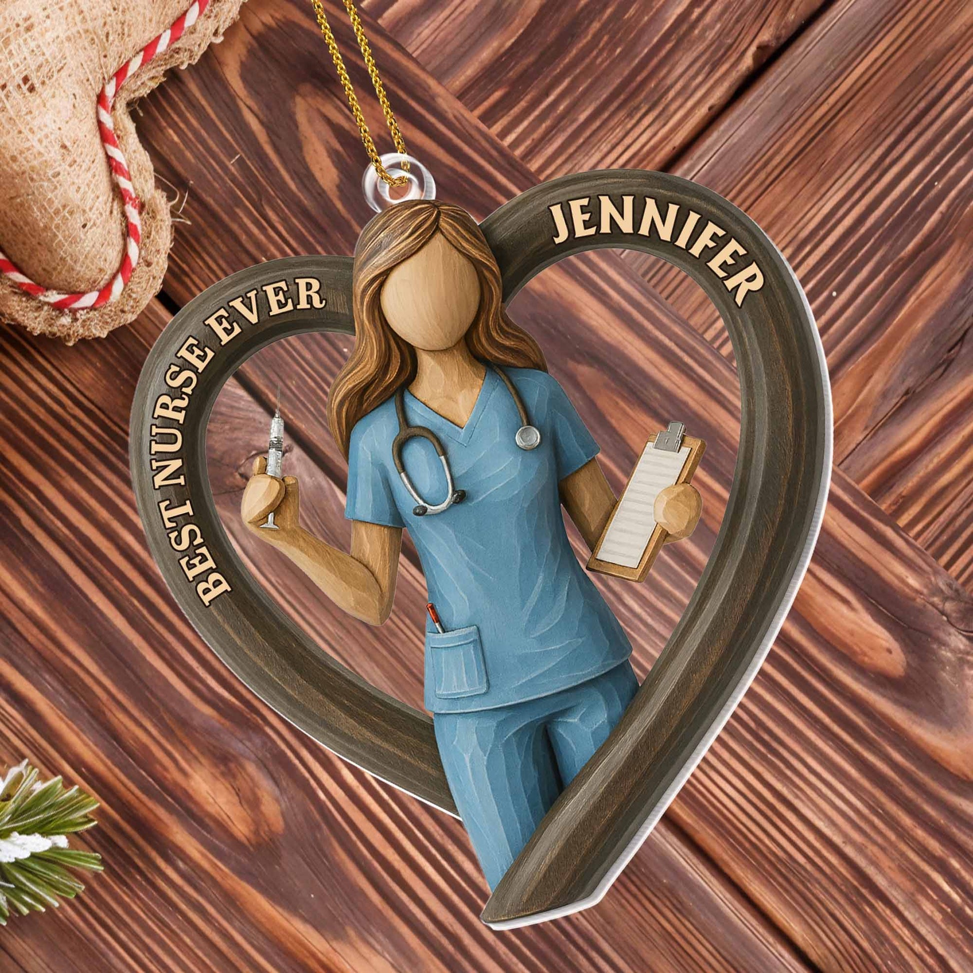 Best Nurse Ever With Stethoscope And Clipboard