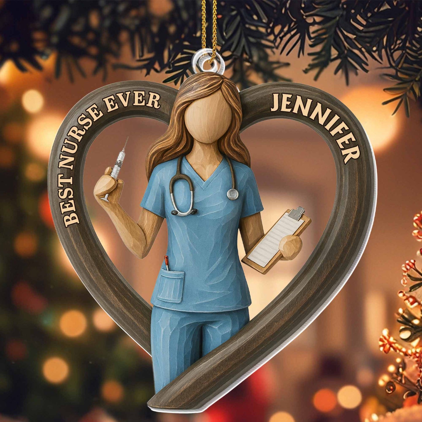 Best Nurse Ever With Stethoscope And Clipboard