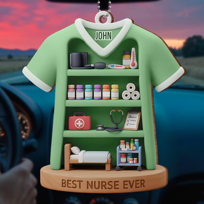 Best Nurse Ever With Stethoscope And Medical Items