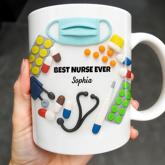 Best Nurse Ever With Stethoscope And Medical Tools