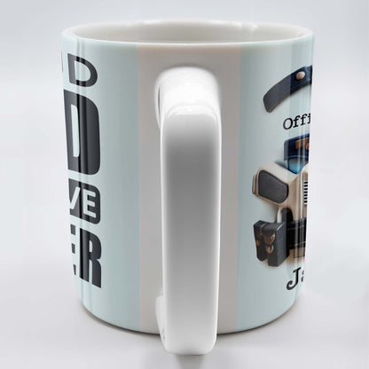 Proud Dad Of Brave Officer, Bold Text Design - Personalized Custom Coffee Mug - OFC003_MG
