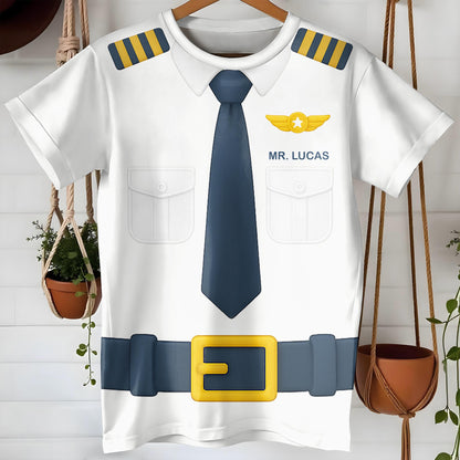 Mr. Lucas, Pilot Uniform Design T-Shirt