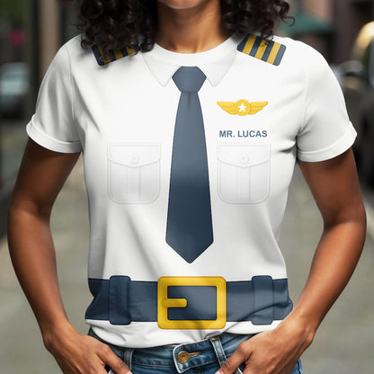 Mr. Lucas, Pilot Uniform Design T-Shirt