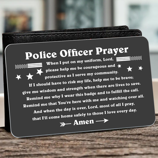 Police Officer Prayer, Uniform, Badge and Stars