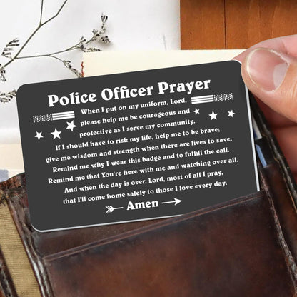 Police Officer Prayer, Uniform, Badge and Stars