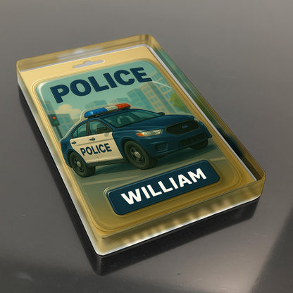 Personalized Police Car Acrylic Plaque