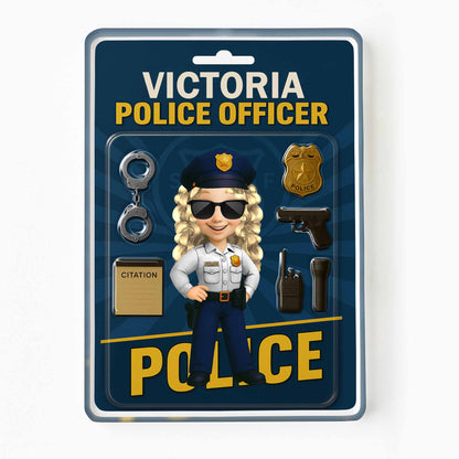 Create Your Custom Police Officer Cartoon Character, Police Badge and Handcuffs