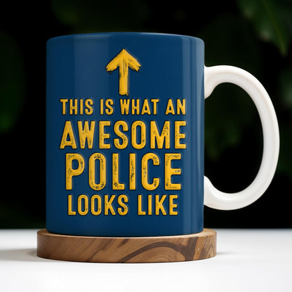 This Is What An Awesome Police Looks Like, Police Car And Badge