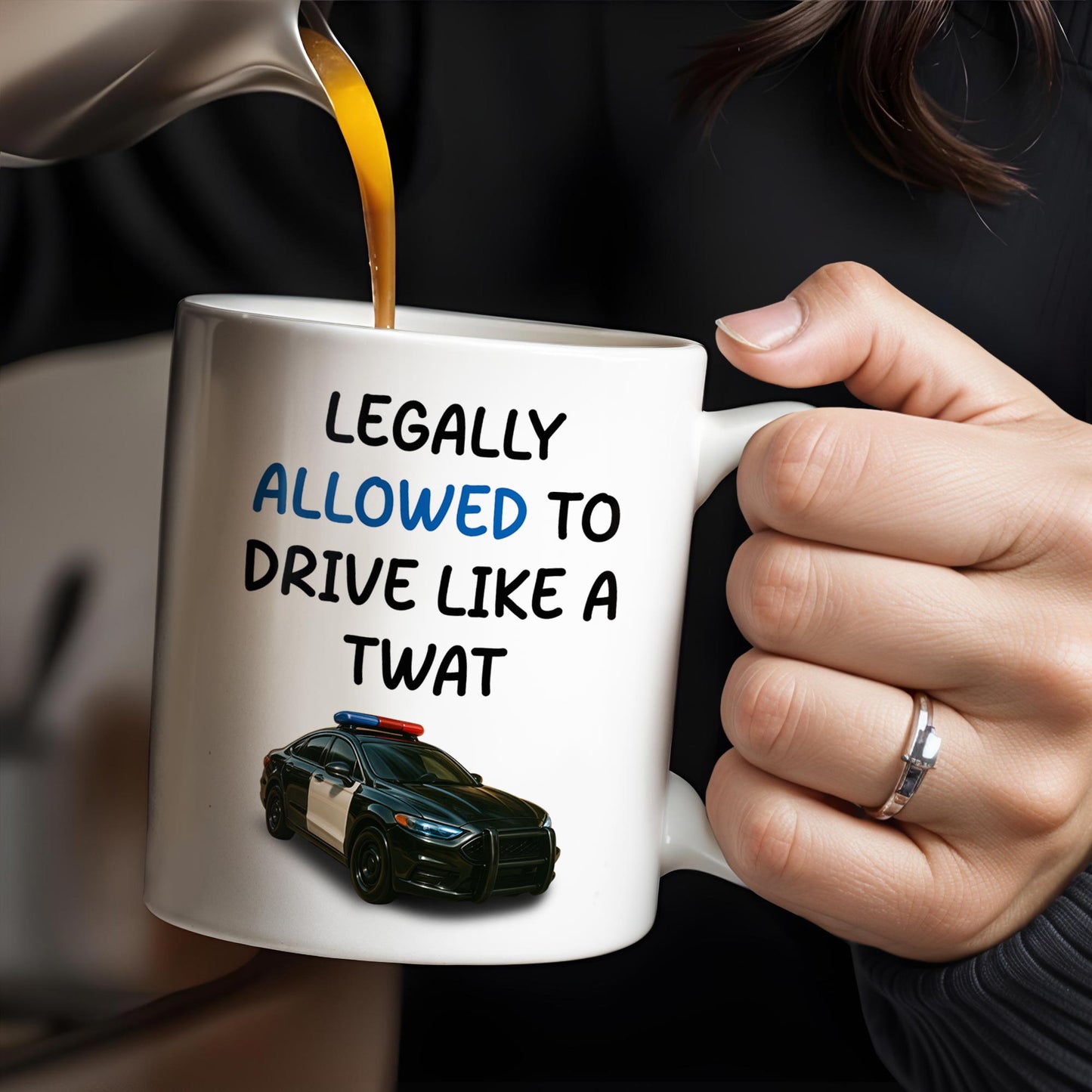Legally Allowed To Drive Like A Twat, Police Car