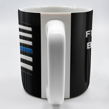 I Can't Fix Stupid But I Can Cuff It, Handcuffs and Thin Blue Line Flag