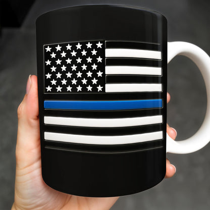 I Can't Fix Stupid But I Can Cuff It, Handcuffs and Thin Blue Line Flag