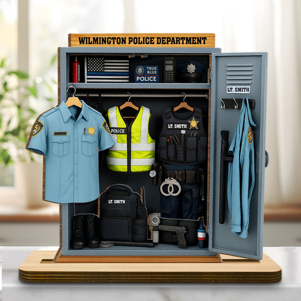 Honor Duty Sacrifice, Police Uniform And Badge Tribute