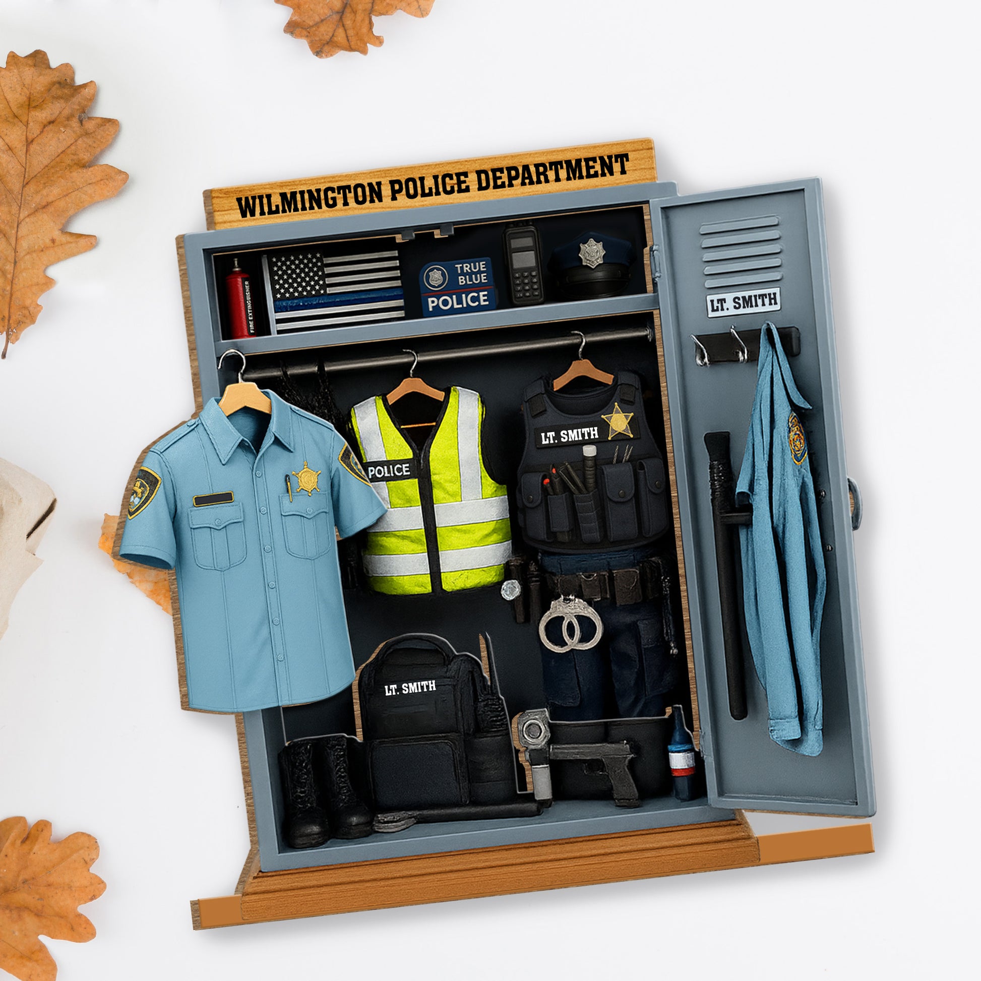 Honor Duty Sacrifice, Police Uniform And Badge Tribute