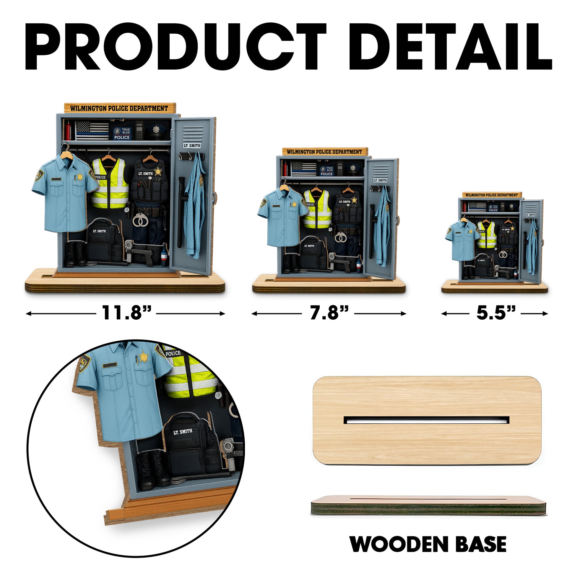 Honor Duty Sacrifice, Police Uniform And Badge Tribute