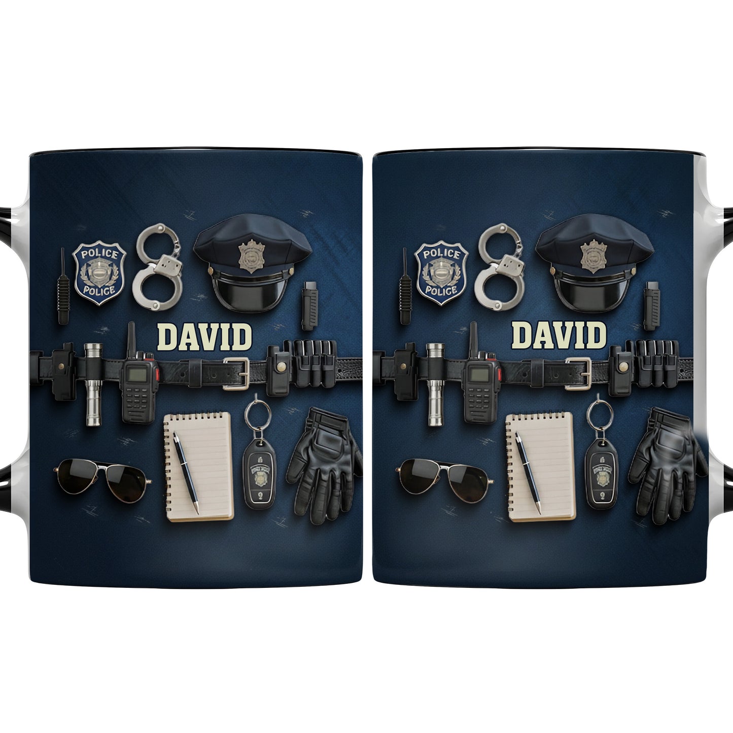 Personalized Police Officer Gear Custom Accent Mug - Personalized Custom Accent Mug - OFC019_AMUG