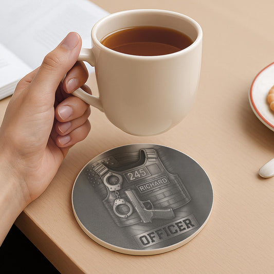 Officer Tactical Vest And Handcuffs Personalized Design