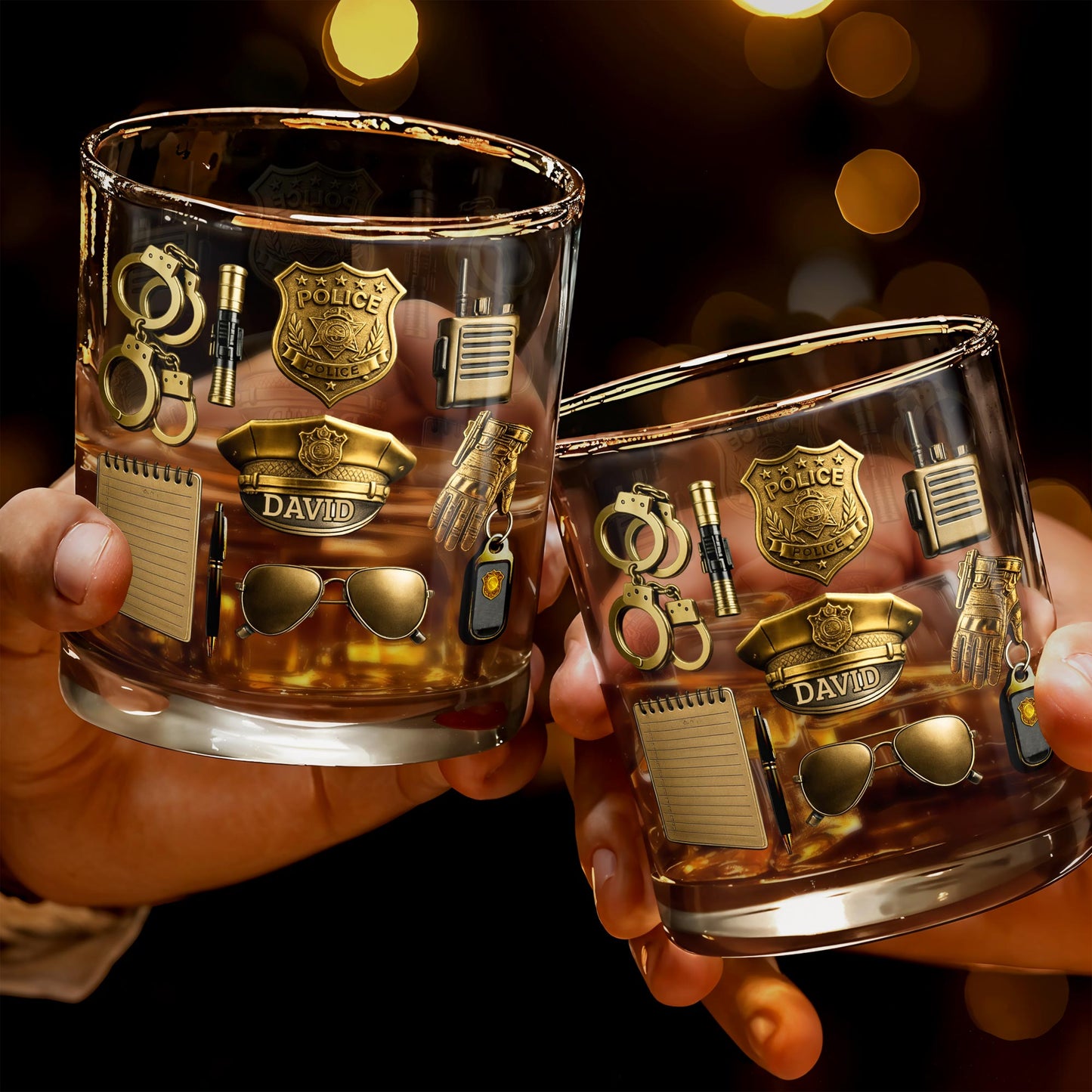 Celebrate Your Service With Badge, Handcuffs, and Hat