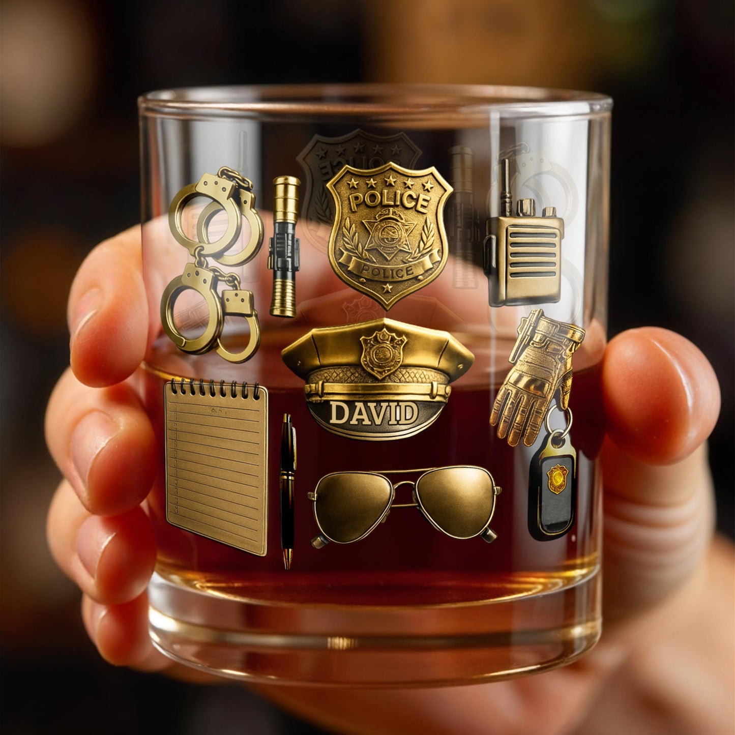 Celebrate Your Service With Badge, Handcuffs, and Hat