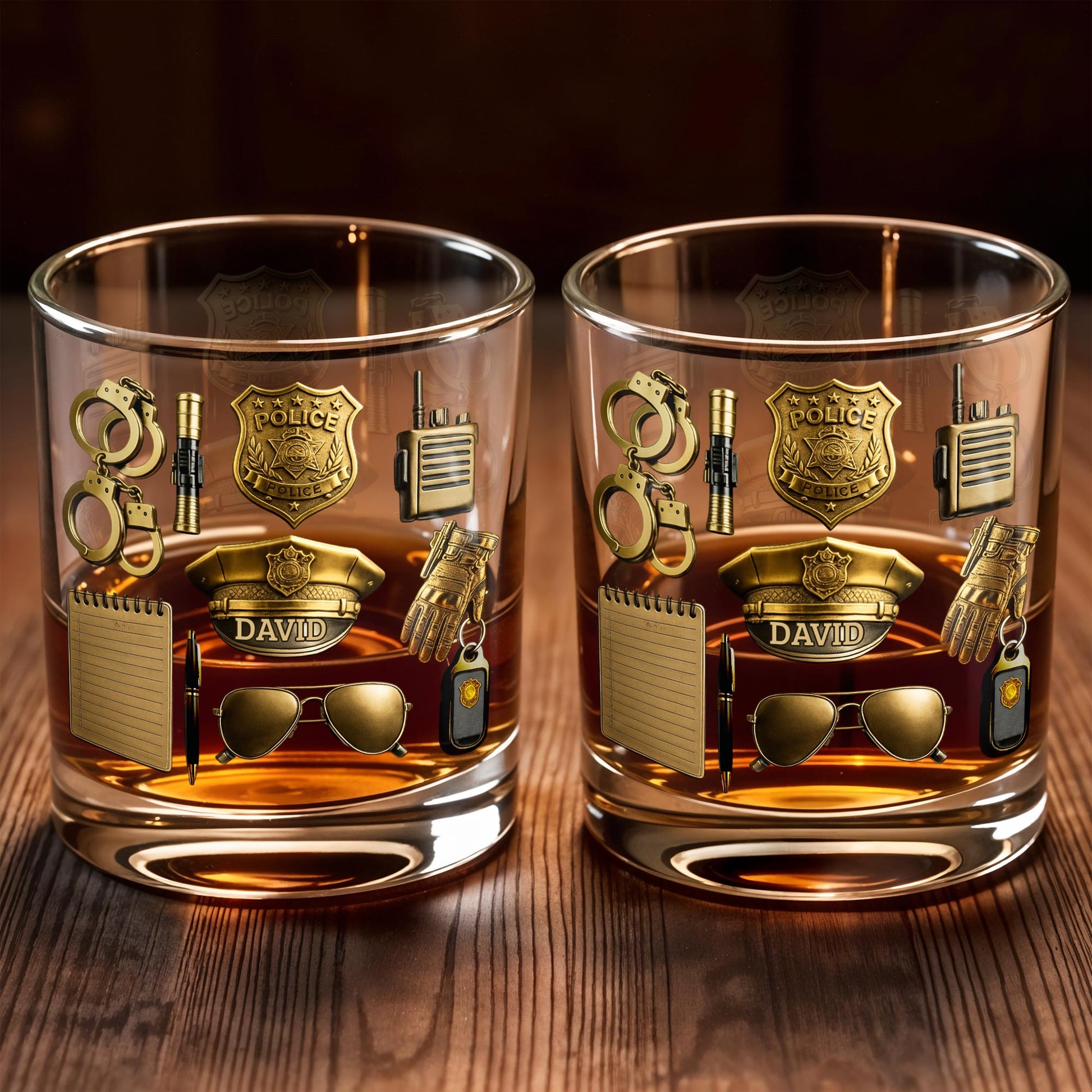 Celebrate Your Service With Badge, Handcuffs, and Hat