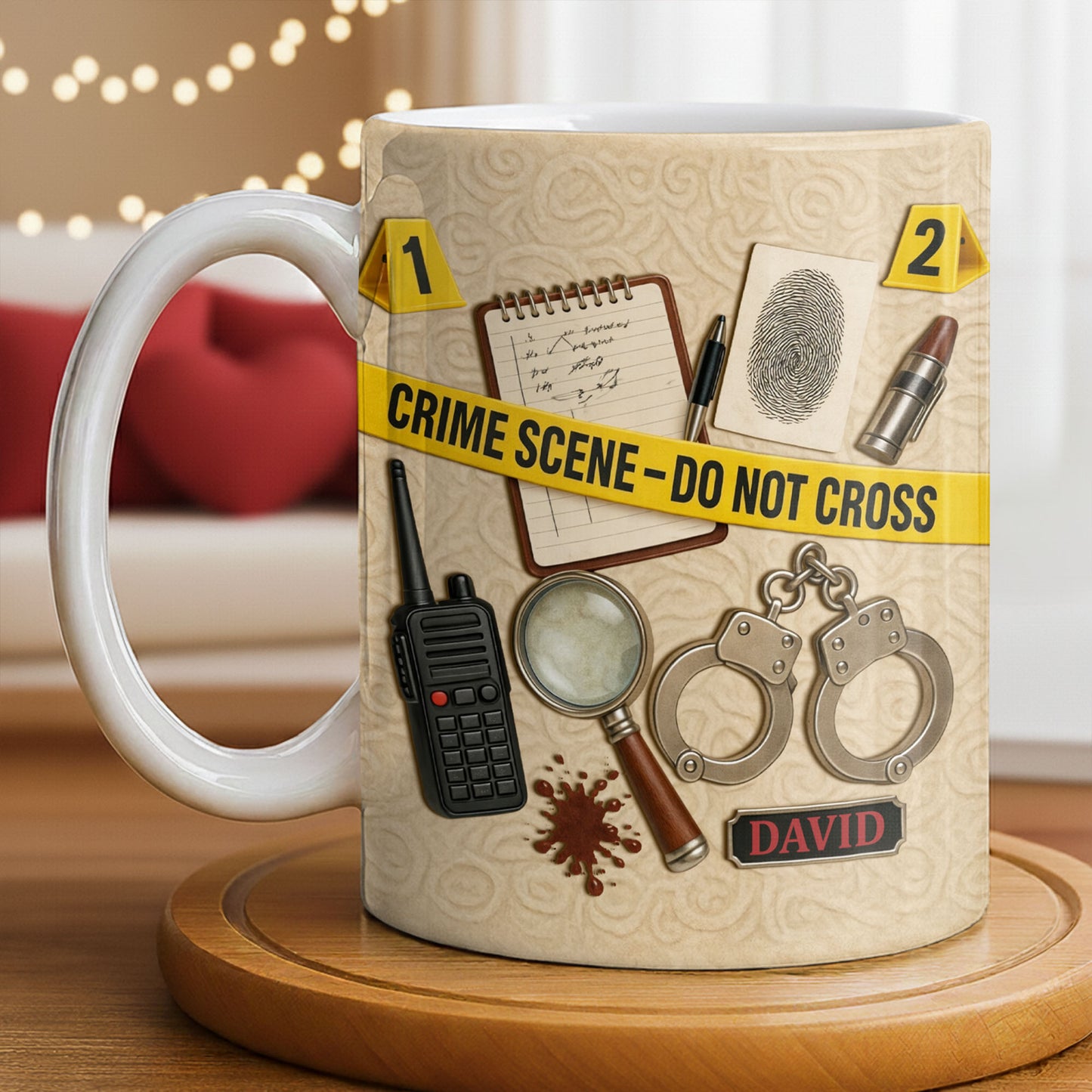 Crime Scene Do Not Cross Mystery Inspired Mug Design