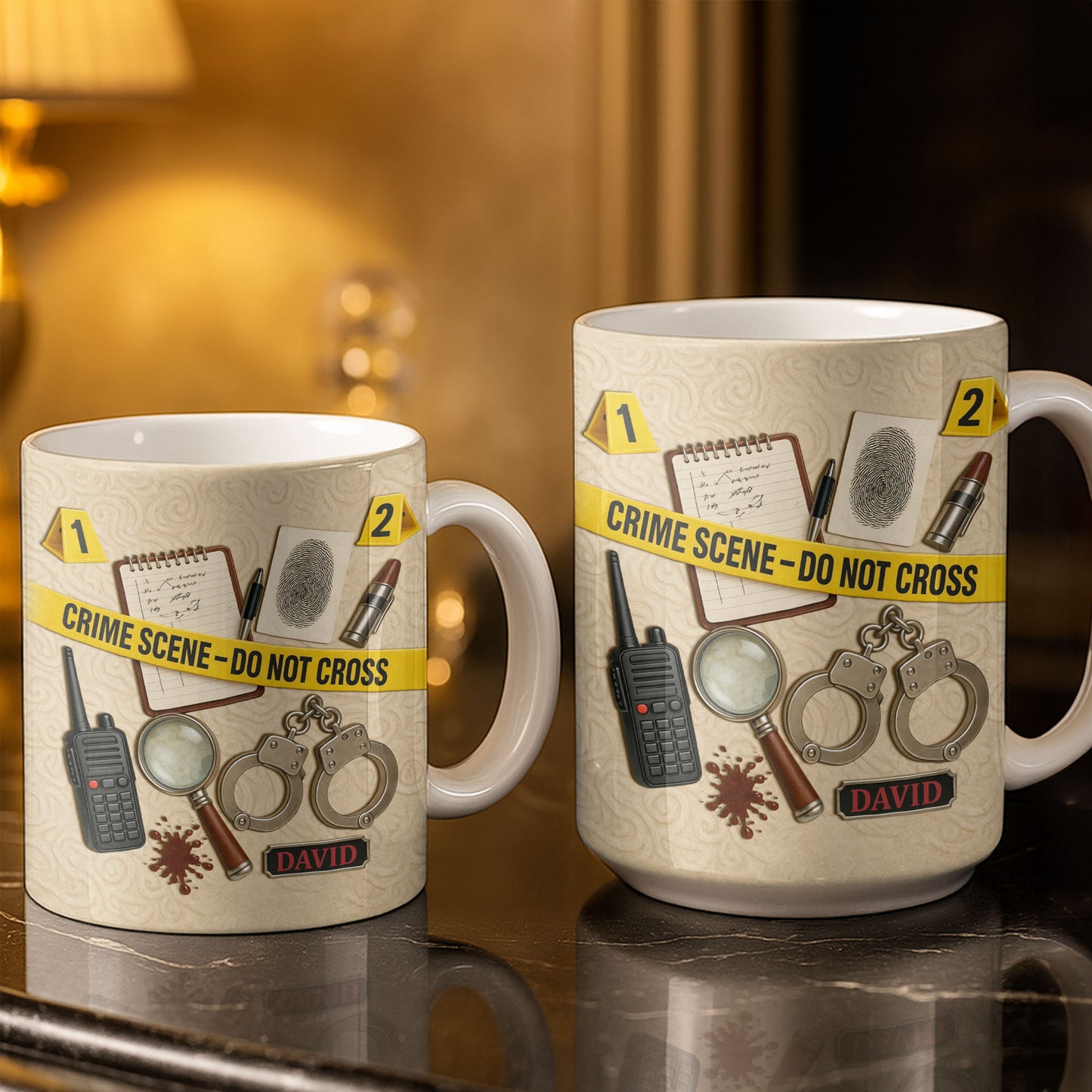 Crime Scene Do Not Cross Mystery Inspired Mug Design