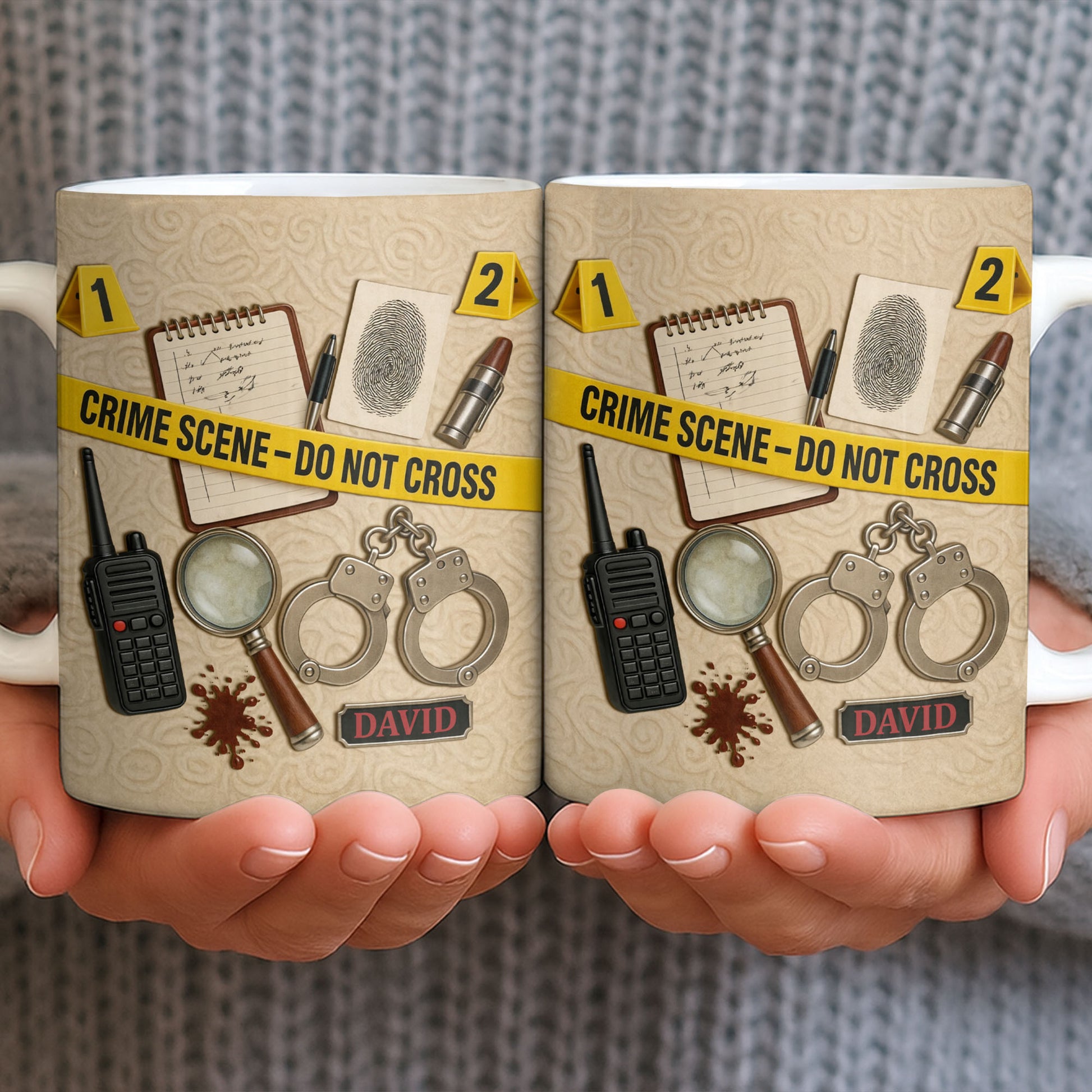Crime Scene Do Not Cross Mystery Inspired Mug Design